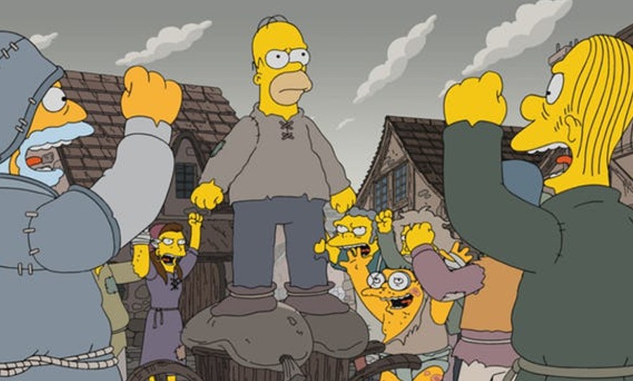Los Simpson parodian a Juego de Tronos en el inicio de su nueva temporada