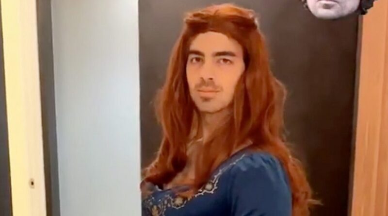 Joe Jonas hace cosplay de Sansa Stark por Halloween (video)
