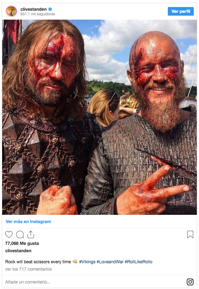 Vikings: Clive Standen comparte fotografías de la primera temporada
