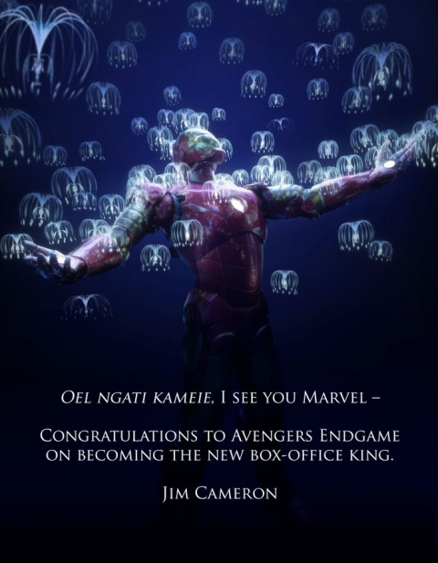 James Cameron felicita en lengua "Avatar" a Marvel por superar récord