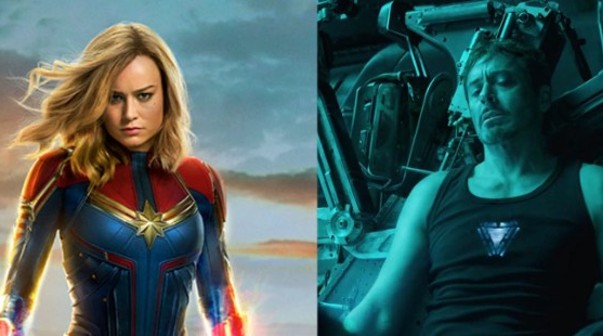 Así encontró la Capitana Marvel a Tony Stark en Avengers: Endgame